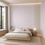 Placă PVC Floare cu accent autocolant PVC Subțire mătase într-un bedroom contemporan