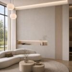 Placă PVC Dans cu accent autocolant PVC Gros 1809 într-un living contemporan