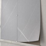 Placă PVC decorativă nisip gri - detaliu de montaj