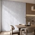 Placă PVC decorativă albastru-gri - amenajare dining