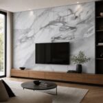 Placă PVC decorativă vulpe argintie - perete living