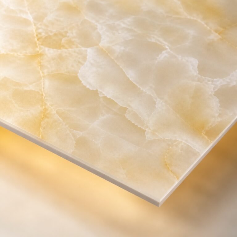 Placă PVC decorativă jad alb - detaliu finisaj