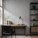 Placă PVC decorativă model X - amenajare birou