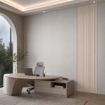 Placă PVC Model X cu accent autocolant PVC Subțire 1807 într-un office contemporan