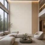 Placă PVC In cu accent autocolant PVC Subțire Lemn 5 într-un living contemporan