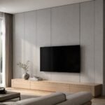 Placă PVC decorativă bec - perete living