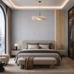 Placă PVC Stele cu accent autocolant PVC Gros 1805 într-un bedroom contemporan