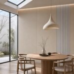 Placă PVC Platină cu accent autocolant PVC Gros mătase într-un dining contemporan