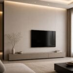 Placă PVC decorativă șampanie aurie - perete living
