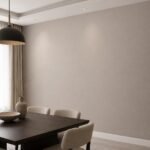 Placă PVC decorativă șampanie aurie - amenajare dining