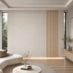 Placă PVC Model plus cu accent autocolant PVC Subțire pară într-un living contemporan