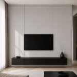 Placă PVC decorativă gri argintiu - perete living