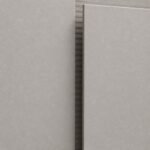 Placă PVC decorativă gri argintiu - detaliu de montaj
