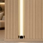 Profil aluminiu aur cu LED - montaj vertical