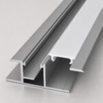 Profil aluminiu gri cu LED - detaliu profil