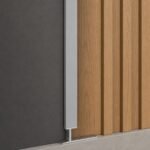 Profil aluminiu gri simplu - montaj vertical