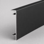Profil aluminiu negru 6 cm - detaliu profil