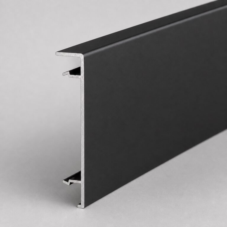 Profil aluminiu negru 6 cm - detaliu profil