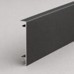 Profil aluminiu negru periat 6 cm - detaliu profil