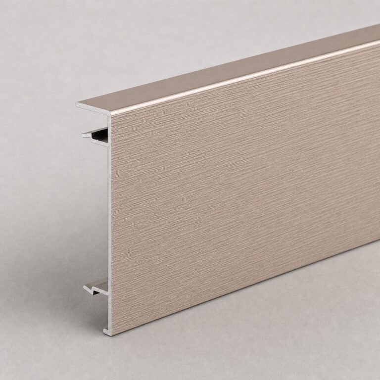 Profil aluminiu aur roz periat 6 cm - detaliu profil