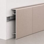Profil aluminiu aur roz periat 6 cm - detaliu de montaj