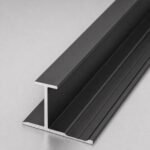 Profil aluminiu negru 8 cm - detaliu profil