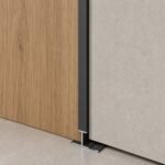 Profil aluminiu negru 8 cm - montaj vertical
