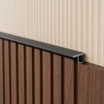 Profil aluminiu negru 8 cm - montaj orizontal