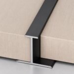 Profil aluminiu negru 8 cm - detaliu de montaj