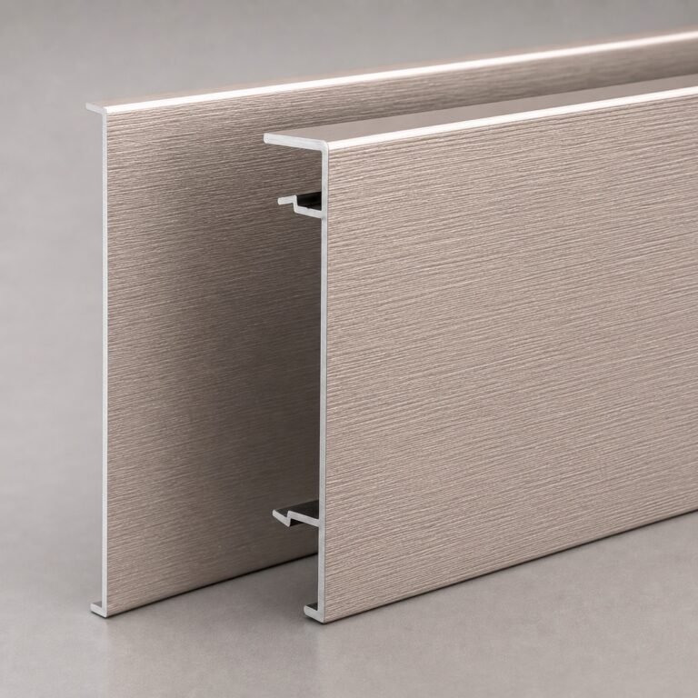 Profil aluminiu aur roz periat 8 cm - detaliu profil