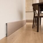 Profil aluminiu aur roz periat 8 cm - montaj în dining
