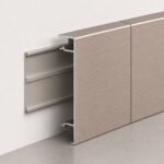Profil aluminiu aur roz periat 8 cm - detaliu de montaj