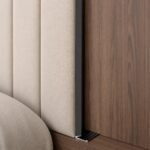 Profil aluminiu negru simplu 8 cm - montaj vertical