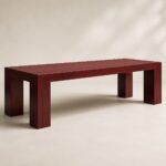 Masă de dining Cadria din lemn cu structură integrală tip portal, imagine principală generată
