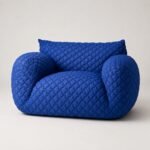 Fotoliu lounge Cocon cu tapițerie matlasată – imagine principală generată