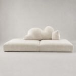 Canapea lounge modulară Nuvola cu platformă joasă – imagine principală generată