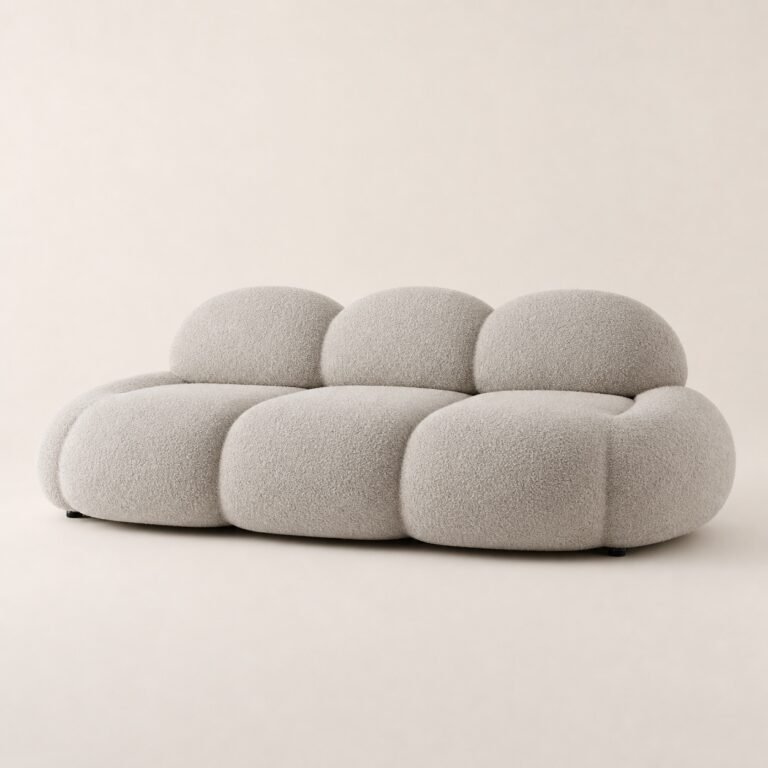 Canapea lounge Nube cu volume sculpturale – imagine principală generată
