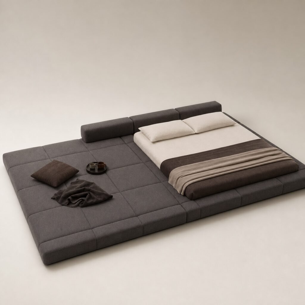 Pat modular Squaring cu platformă tip tatami, imagine principală generată
