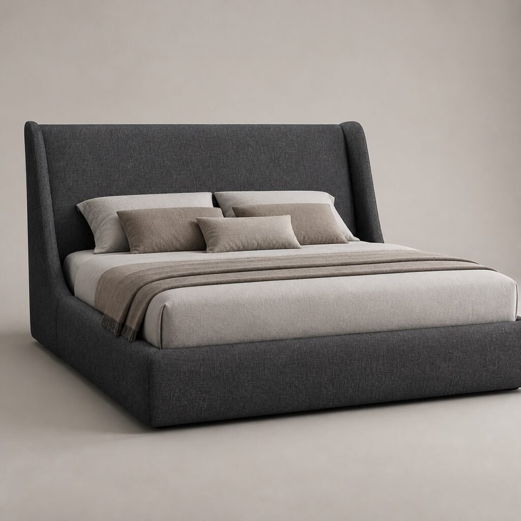 Pat tapițat Chloe cu tăblie înaltă învelitoare, imagine principală generată