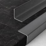 Profil aluminiu negru 3 m simplu - produs Dexin Construct