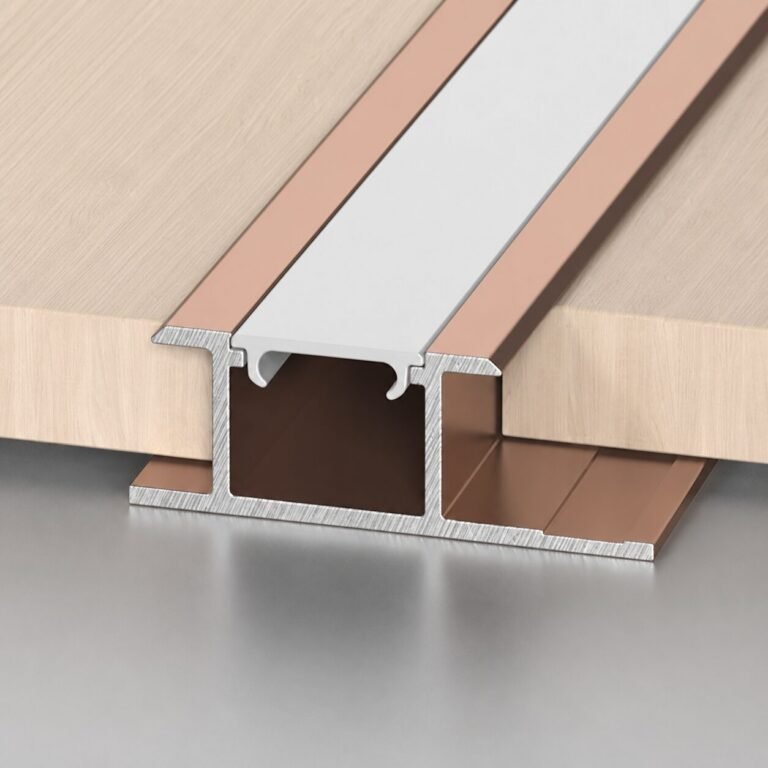Profil aluminiu aur roz 3 m cu LED - produs Dexin Construct