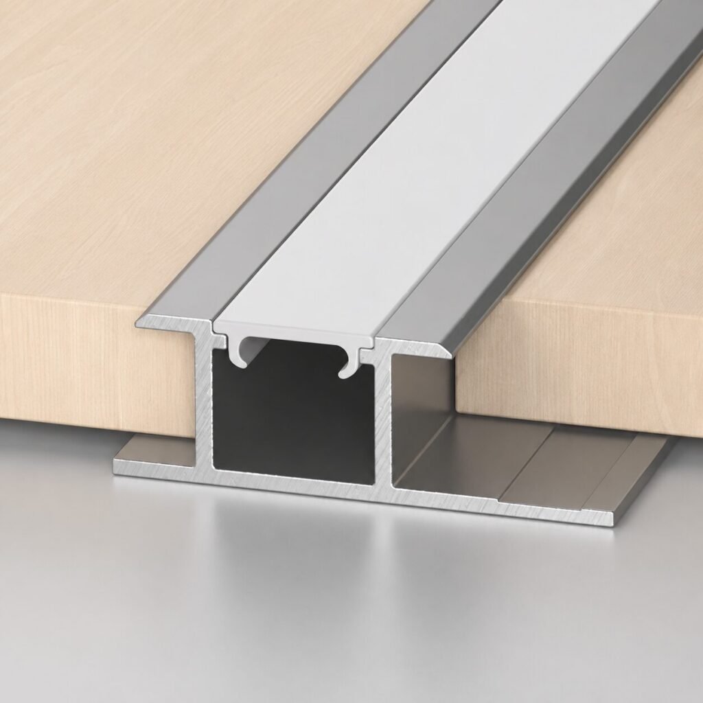 Profil aluminiu gri 3 m cu LED - produs Dexin Construct