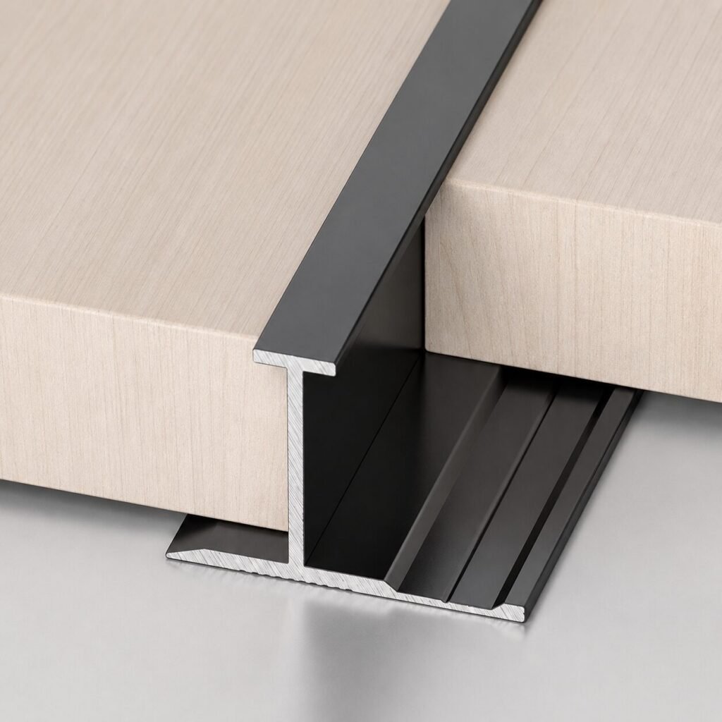 Profil aluminiu negru simplu 8 cm - produs Dexin Construct