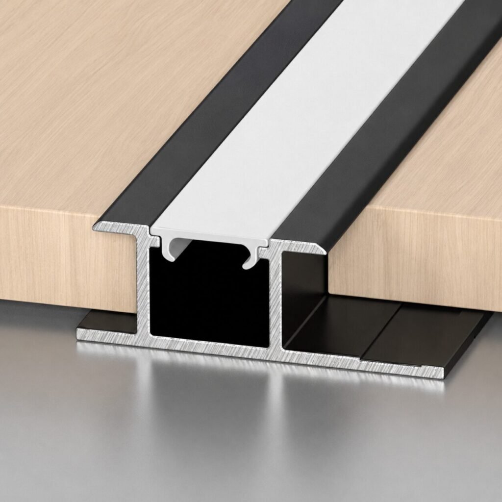 Profil aluminiu negru 3 m cu LED - produs Dexin Construct