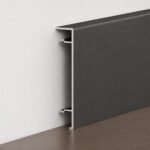 Profil aluminiu negru periat 8 cm - produs Dexin Construct