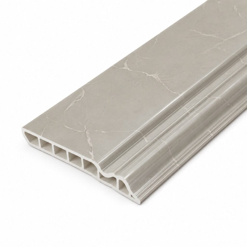 Plintă PVC cu accesorii cenușă de rocă - produs Dexin Construct