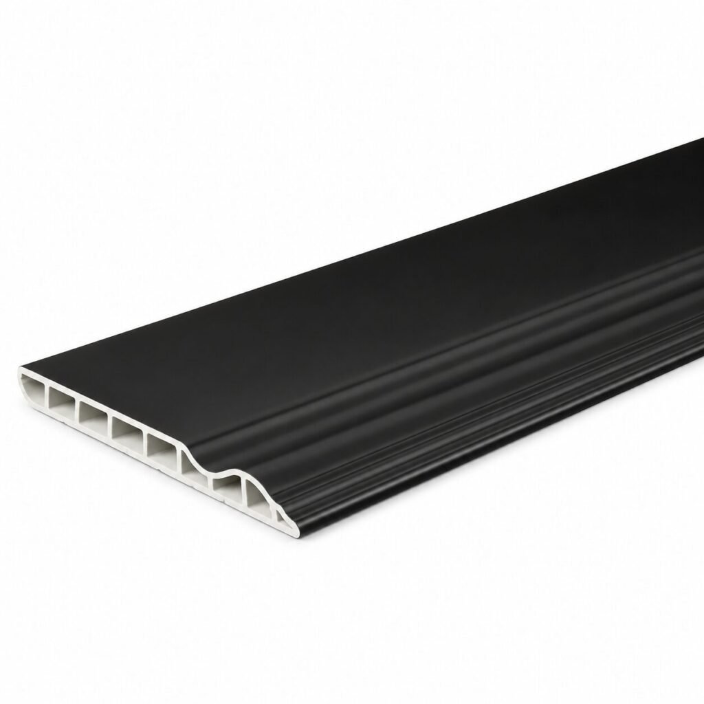 Plintă PVC cu accesorii negru - produs Dexin Construct