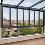 Închidere de balcon cu structură din aluminiu