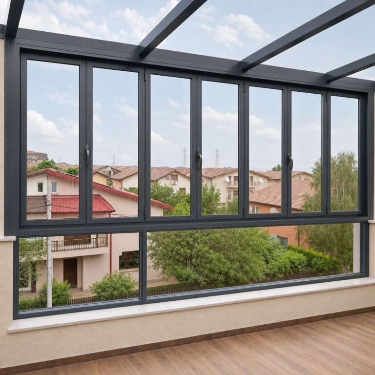 Închidere de balcon cu structură din aluminiu