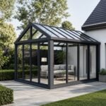 Structură și acoperire pentru grădină de iarnă din aluminiu